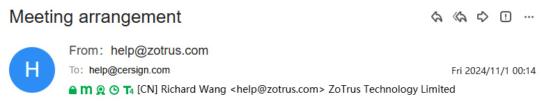 S/MIME encryption