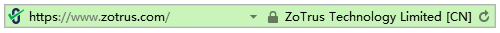 The green address bar is back
