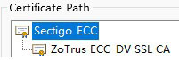ECC SSL certificate chain