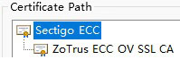 ECC SSL certificate chain