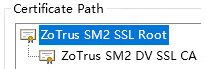 SM2 SSL certificate chain